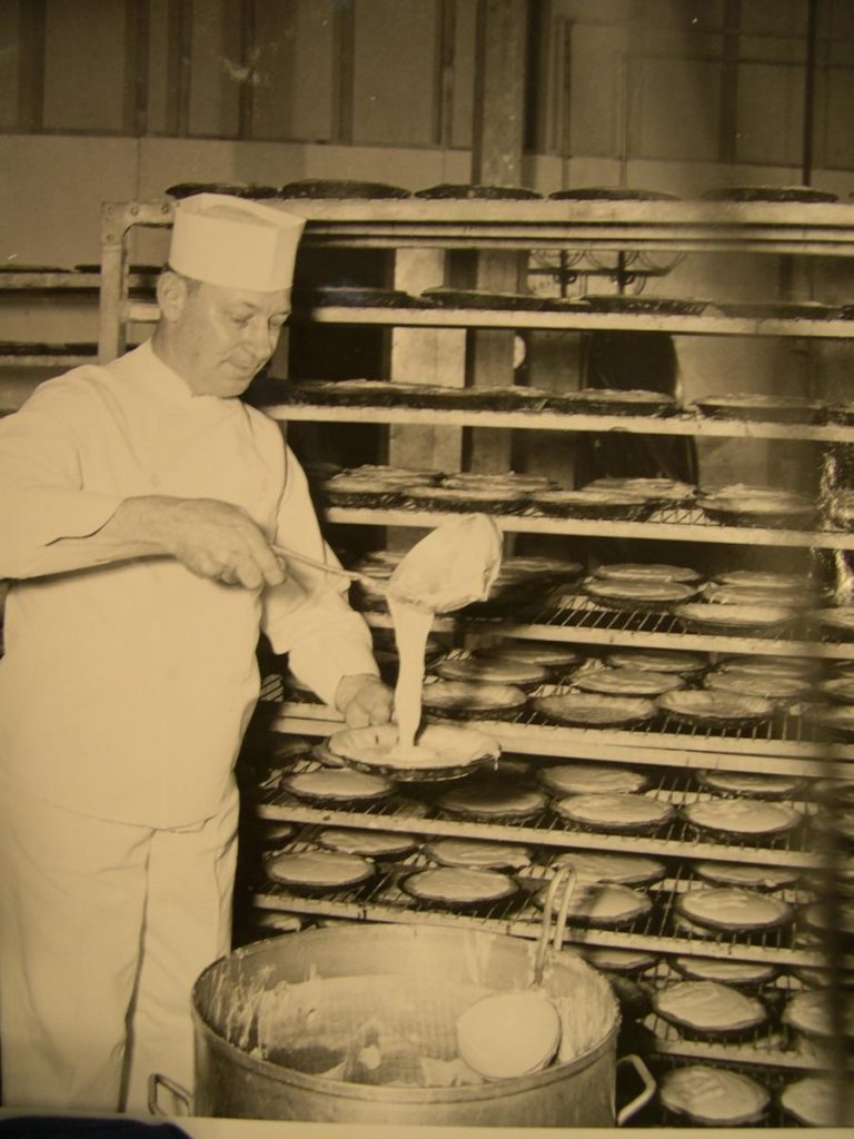 A cook makes pies at Hanford.